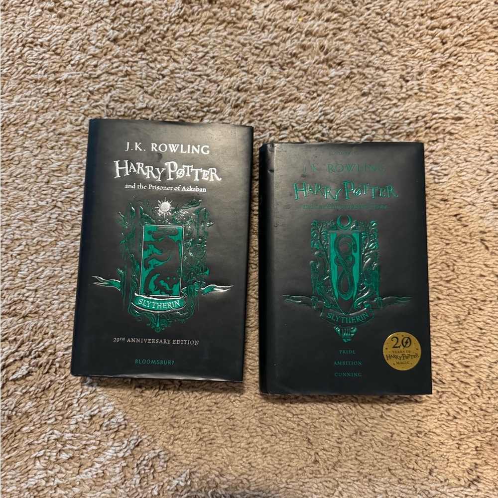 Slytherin house book anniversary edition philosophers stone prisoner of Azkaban